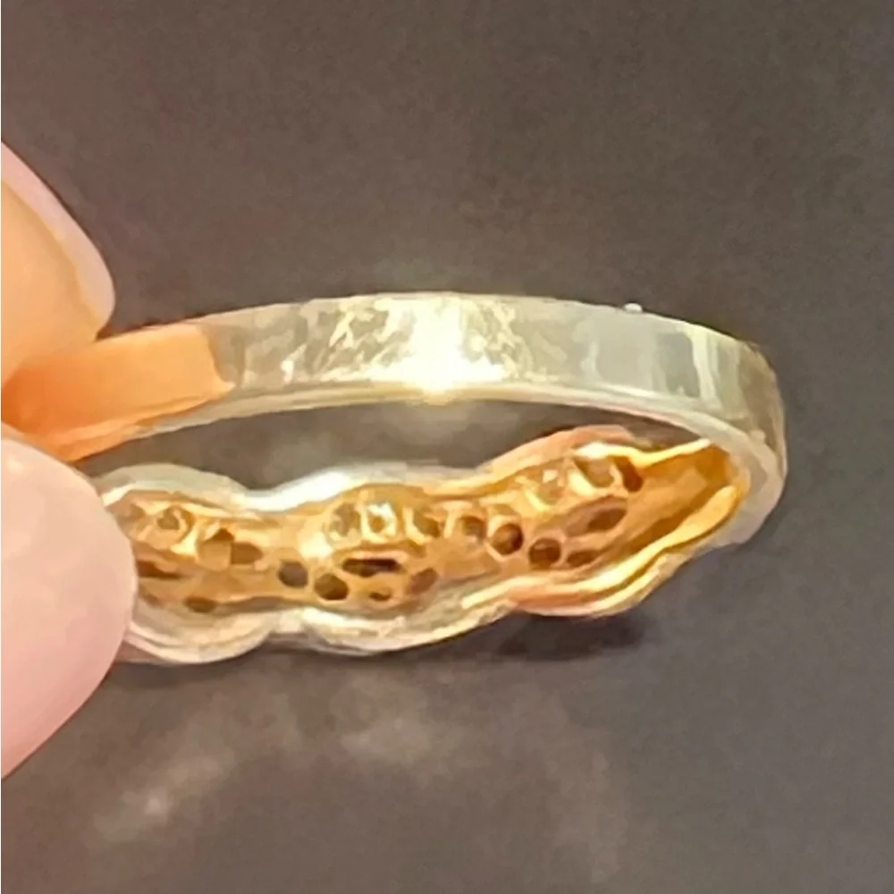 14K Diamonds Elegant Gold Braided Ring size 6.5-7 - Picture 8 of 10